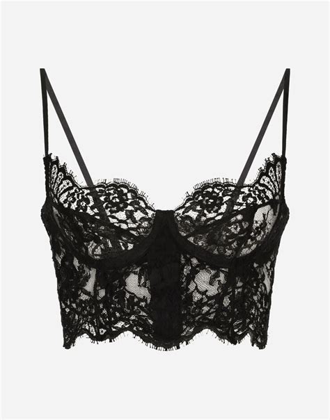 dolce gabbana bralette|Lace balconette bralette in Black for Women.